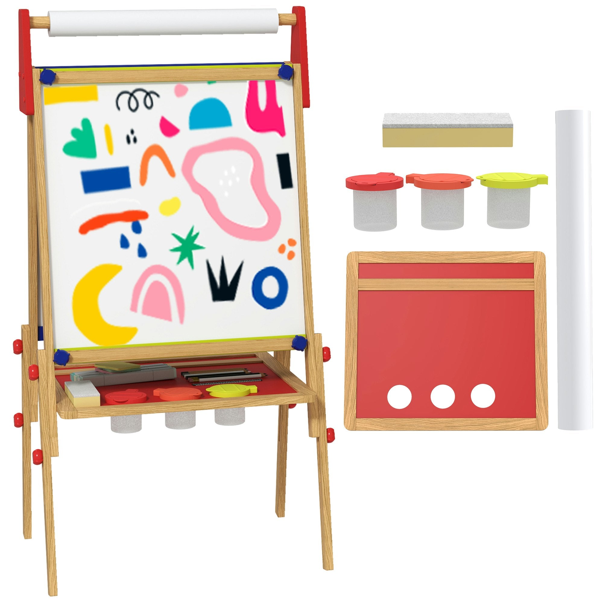 3-in-1 Kids Art Easel with Paper Roll