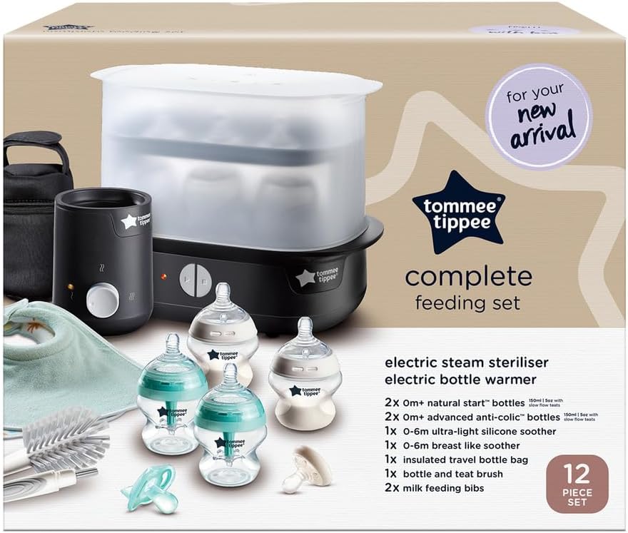 Tommee Tippee Complete Feeding Set with Electric Steriliser & Bottle Warmer