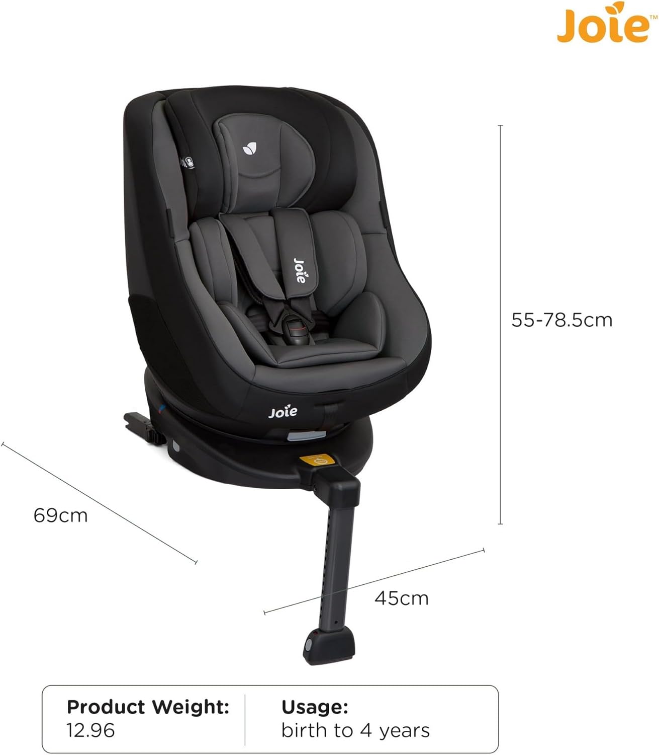 Joie Spin 360 R44 ISOFIX Car Seat (Birth to 4 Years)