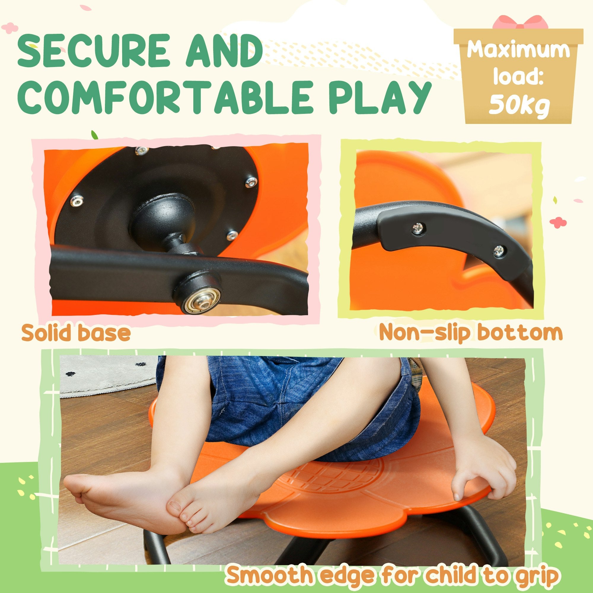Kids Sensory Balance Chair – Orange