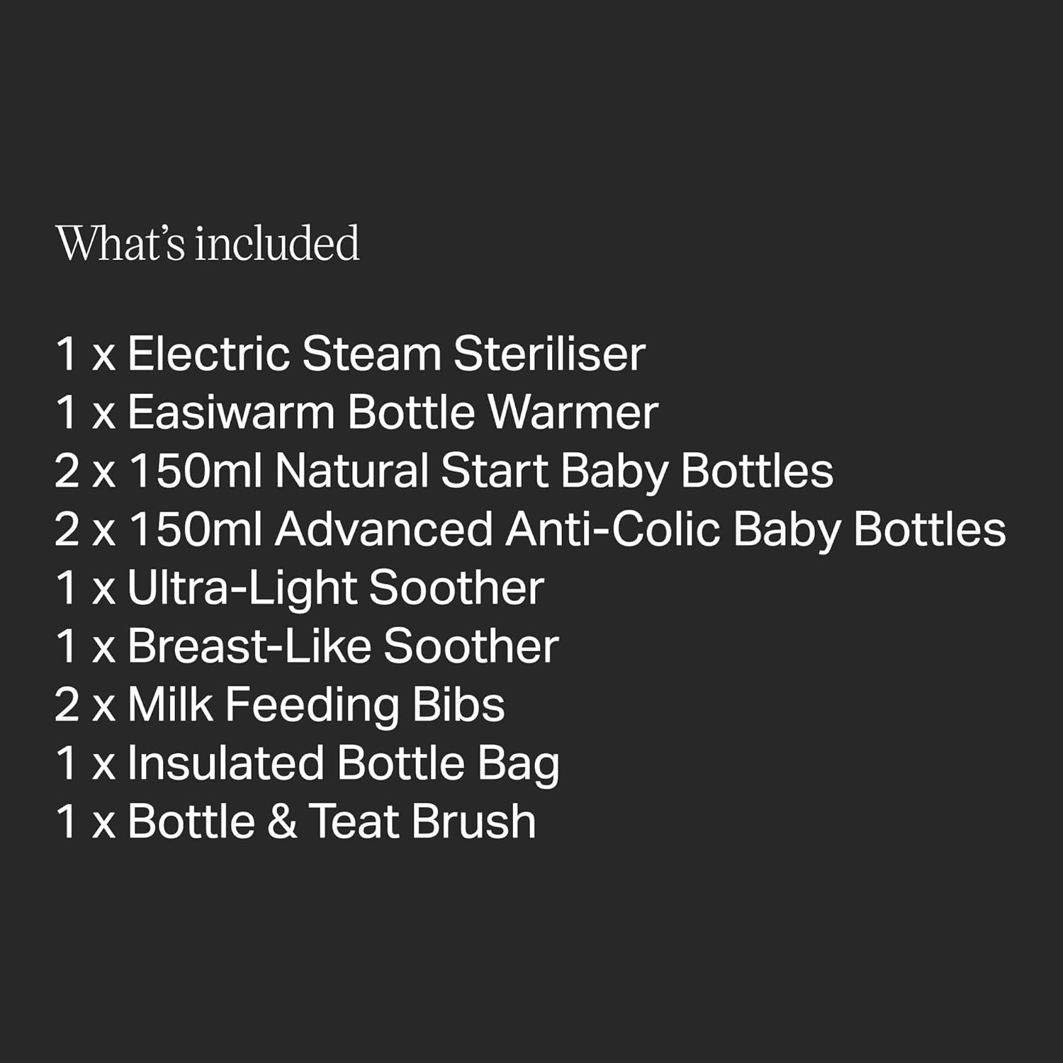 Tommee Tippee Complete Feeding Set with Electric Steriliser & Bottle Warmer